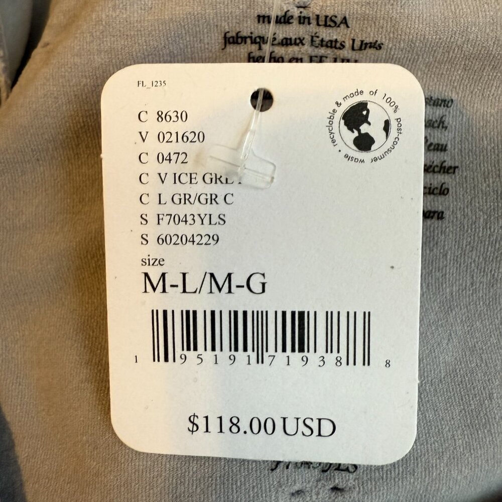 FP Movement Free People Good Karma Long Sleeve Jumpsuit Women's M/L Ice Gray NWT - Picture 16 of 16